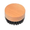 Brosse à poils en bois brosse à tête d'huile brosses à barbe pour hommes épurateurs de nettoyage BBF14111