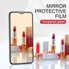 8D Ayna Ekran Koruyucu İPhone için Temperli Cam 15 14 13 PRO Max 12 Mini x Xr SE Makyaj Ayna Tasarımı İPhone 11 Pro XS MAX 8 7 Plus Akıllı Telefon