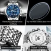 2021 Toppmärke Mäns Sport Quartz Klockor Rostfritt Stål Vattentät Kronografi Luxury Armbandsur Clock Men Reloj Hombre