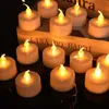 Party Decoration 12 PCS Battery Operated LED Tea Light Candles for Home Wedding Birthday Halloween Props