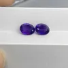 10 pièces 1 sac naturel brésilien améthyste pierre précieuse forme ovale 6x8mm violet pierres précieuses originales pour la fabrication de bijoux de mode H1015