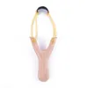 Kids Outdoors catapult toys Wooden Material Slingshot Rubber String Fun Traditional Interesting Hunting Props Toys Top Quality