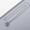 New Design Fashion Necklace High Quality Silver Plated Necklace Retro Pattern Chain Necklace Hip Hop Jewelry Supply295V