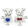 الكائنات الزخرفية التماثيل HD 2PCS Crystal Baby Bear Collection مجموعة طاولة وزن الأثقال