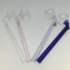 Glazen handleidingen pyrex glazen olie brander rokende buizen voor tabak pijp accessoires olie dab rigs kleurrijke SW01