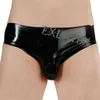 NXY Slips und Höschen aus Latex, schwarz, erotische Unterwäsche, String, Gummi, Mini mit Wölbungshosen, klassische Fetisch-Sexy-Dessous 1126