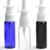 Lagringsflaskor burkar 20ml husdjur tomma flaska plast nässpray pump spruta dimma näsa påfyllningsbar för