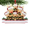 Рождественские пустые подвески DIY незаконченная смола мультфильм статуя северного оленя персональное имя Рождественское дерево висит дома украшения для семейного стен