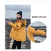 Mulheres moda estilo coreano espesso quente casaco solto casaco senhoras clássico bolsos grandes fêmea calado parkas 210521