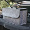 Bärbar stor anti Slip Compartment Boot Storage Organizer Tool Bag Car Storage Bag Car Trunk Organizer Soft Staying Box244Q