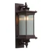 Luz de alumínio de alumínio vintage estilo chinês LED lâmpadas ao ar livre impermeável vidro E27 bulbo incluído courtyard jardim corredor iluminação decoração