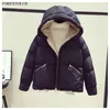 Hooded Winter Cotton Wadded Coat Women Fashion Black Dames Jassen Oversize Lining Parka Donna Slim Ladies Jacket 2021 1