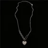 Wonder senza tempo Titanio Cute Heart Charm Chains Collana per donne Gioielli Kpop Designer Emo In Gift Goth Egirl Giappone 6529 CHOKERS
