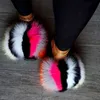 Chinelos peludos deslizantes fofos para mulheres sapatos de casal quatro estações fúria slides zapatillas casa mujer elegante senhora sandálias de luxo x0523