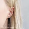 Stud Visunion 316L Stainless Steel Earrings Korean Circle Round For Women Girl Gold Color Allergy Statement Earring Jewelry