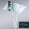 Conjunto de chuveiro de chuva oculto, acessório para banheiro, 360x500mm, cascata, cabeça de chuveiro, termostática, 3 maneiras, válvula desviadora, grande led, banho