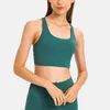 L-002 Buttery-Soft Sports Classic Yoga Bra Skin-Friendly Women Brassiere Fashion Tops Sexig Cross Strap Tank Lady Underwear Fiess Vest med