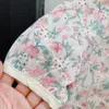 Sommarstil Koreanska Tjejdräkt Japanska Kinesiska Blommor Söt Blus Och Skirt Tvådelat Baby Barn Barnkläder 210625