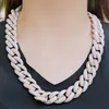 Chains Heavy Miami Cuban Link Men's Hip Hop Necklace Choker Iced-out Zircon Rock Jewelry Mix Color Chain 18" 20"