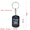 2024 Trump Keyring Time Gem Keys Chain US Flag Pendant Key Buckle Fashion Keychain8950466