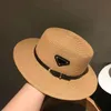 New luxury straw hat for men and women with the same travel sunscreen belt buckle sun hat sunscreen sunshade hat 14 models can be selected