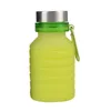 Bouteilles d'eau Cages Bouteille en silicone pliée VTT Vélo Tasse Bouilloire Camping en plein air Étanche Pliant Tour Gel Enfants Rétractable Pliable 55