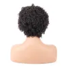 Perruque coupe lutin courte bouclée, vente en gros ou au détail de cheveux humains 13x1 pour femmes, cheveux humains pré-épilés Bob