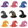 Festa máscara adultos colorido bent abóbora estrela bruxa chapéu chapéu chapéus cosplay traje adultos cosplay vestido de máscaras vestido halloween natal