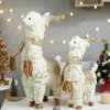Retrable Christmas Dolls Rena Decorações de árvore de Natal Decorações Xmas Figurine Ano Presente Regalos de Navidad para Home 211018