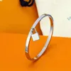 316L Titanium Classic Bracelets Bracelets for Fashion Lock Bracelet Bangle Bangle Rose Gold Sliver 3 Colors349g