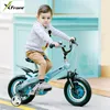Brand Magnesium Alloy Frame Child Bike 12/14/16 Inch Auxiliary Wheel Dual Disc Brake Bicycle Boy Girl Children Buggy Bikes
