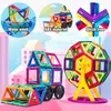 Accessori Per Blocchi Magnetici Su Larga Scala Serie Magnetica Educazione della Prima Infanzia Per Bambini Modello di Costruzion Q0723