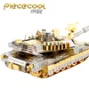 모델 Piececool 3D 금속 퍼즐 M1A2 Sep Tusk2 탱크 밀리미 어셈블리 금속 모델 키트 DIY 3D 레이저 잘라 모델 퍼즐 장난감