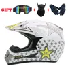 Motorcykelhjälmar 2021 Off Road Raing Hjälm Dirt Bike Man Kvinnor Downhill am DH Cross Full Face Capacete Motocross Casco