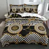 Bedding Sets 3D Luxury Baroque Circle Duvet Cover Set Custom Design Comforter Twin Queen King Size 265x230cm Bed Linen Bedrooms