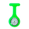 Infirmière Poches Montre Silicone Mode Montre Broche Couleur Unie Clip-On Analogique Numérique Médical Quartz Mouvement Fob Horloge