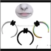 Ohrstecker Drop Lieferung 2021 Großhandel Stud Hoop Septum Clicker Ring Nasenclip Ringe Körper Piercing Schmuck Lzmke