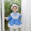 Lolita princesa vestido para meninas bebê bule espanhol vestidos crianças outono inverno casamento casamento vestidos de festa infantil espanha frock 210615