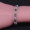 Ryska Silver Färg Smycken Armband Örhängen Ring Halsband Set för Kvinnor Romantisk Present