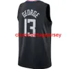 Paul George Black Swingman Jersey sydde män Kvinnor Youth Basketball Jerseys Size XS-6XL