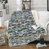 Dinosaure Couverture Literie Drap Housse De Canapé Jeter Des Couvertures De Sieste Comme Tapis Voyage Pique-Nique Maison Pour Adultes Enfants Sur Lit Berceau Avion Cobertor