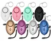 Party Favor 130db Egg Shape Self Defense Alarm Keychain Pendant Personalize Flashlight Personal Safty Key Chain Charm Car Keyring SN4382