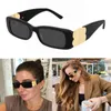 Gafas de sol para mujer Mujeres Marca Diseñador de moda 0096S Rectángulo Marco completo Negro Doble B Estilo Hombres Gafas con estuche CGZYDH01 s