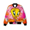 Men's Jackets Phechion Fashion Men/Women's Animal Tweety Bird 3D Printed Streetwear Men Loose Sporting Jacket & Coat M117