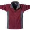 Men Autumn And Winter Fleece Jacket Stand Collar Cardigan Sports Outdoor Hiking Warm Camping Loose Enlarged 9XL 211214