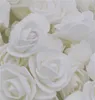 10pcs-100 unids blanco PE Foam Rose Flower Head Artificial Rose para el hogar Decorativo Flor Guirnaldas Fiesta de boda DIY Decoración 422 V2
