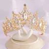 FORSEVEN Retro Baroque Style Black/Purple Crystal Princess Diadem Tiaras and Crowns Women Bride Noiva Wedding Jewelry Headbands 211214