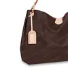 Сумочка Tote Bag Totes Сумки на плечо Женский рюкзак Женские кошельки Коричневый кожаный клатч Модный кошелек Большой размер GM40cm / MM36cm 43703 # BA01-40