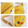 Jongens meisjes cartoon tas mode baby kinderen schattige dieren eendje portemonnee kinderen casual borstzakken geslingerd kleine crossbody tas f374