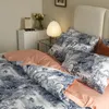 Yatak Takımları Modern Sanat Mısır Pamuk Dijital Baskı Seti Yorgan Kapak Yatak Ketenleri Gömme Sac PillowCases Ev Tekstili